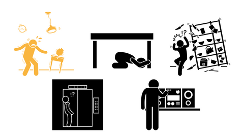 1. Earthquake occurs
